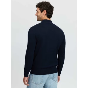 LeMieux Mens Quarter Zip Knit - Navy in Navy