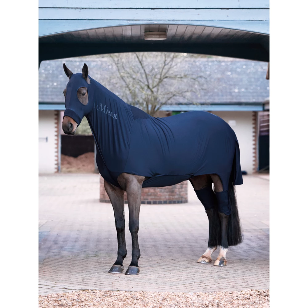 LeMieux Stretch Show Rug - Navy in Navy