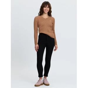 LeMieux Carla Cable V-Neck Knit Jumper  - Caramel 