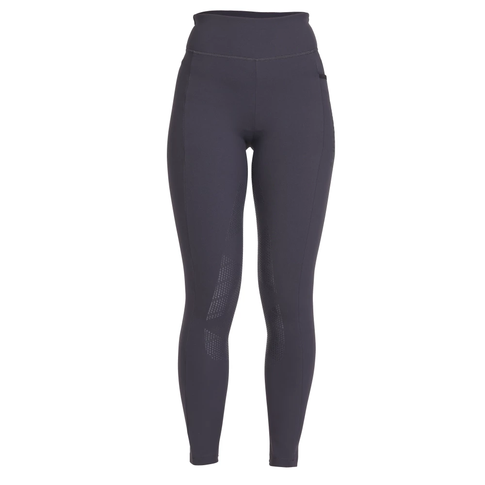 Aubrion React Winter Riding Tights - Charcoal in Charcoal