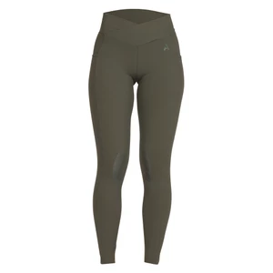 Aubrion React Crossover Riding Tights - Khaki in Khaki