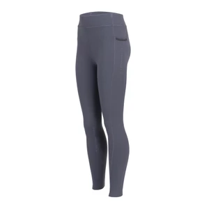 Aubrion React Winter Riding Tights- Young Rider - Charcoal in Charcoal