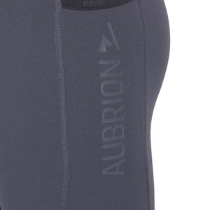 Aubrion React Winter Riding Tights- Young Rider - Charcoal in Charcoal