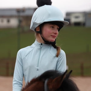 Aubrion React Winter Base Layer - Young Rider - Arctic Blue in Arctic Blue