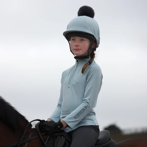 Aubrion React Winter Base Layer - Young Rider - Arctic Blue in Arctic Blue