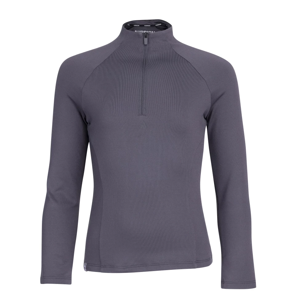 Aubrion React Winter Base Layer - Young Rider - Charcoal in Charcoal