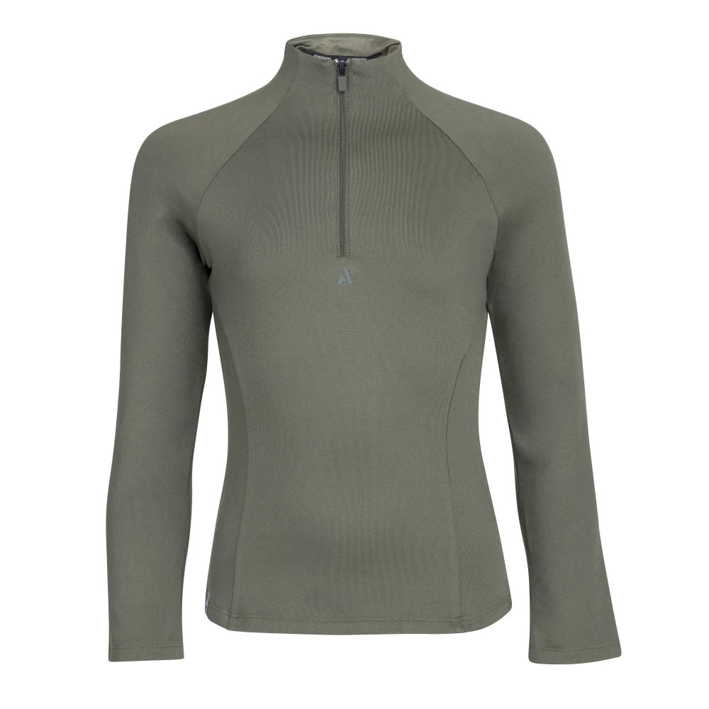 Aubrion React Winter Base Layer - Young Rider - Khaki in Khaki
