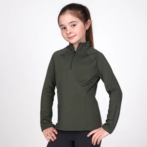 Aubrion React Winter Base Layer - Young Rider - Khaki in Khaki