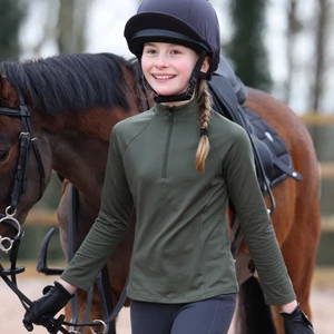 Aubrion React Winter Base Layer - Young Rider - Khaki in Khaki