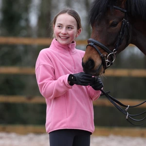 Aubrion React Winter Fleece- Young Rider - Candy Floss in Candy Floss