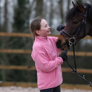 Aubrion React Winter Fleece- Young Rider - Candy Floss in Candy Floss