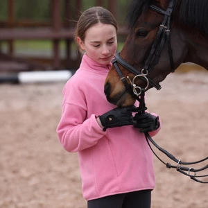 Aubrion React Winter Fleece- Young Rider - Candy Floss in Candy Floss