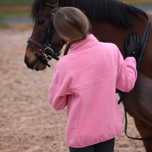 Aubrion React Winter Fleece- Young Rider - Candy Floss in Candy Floss