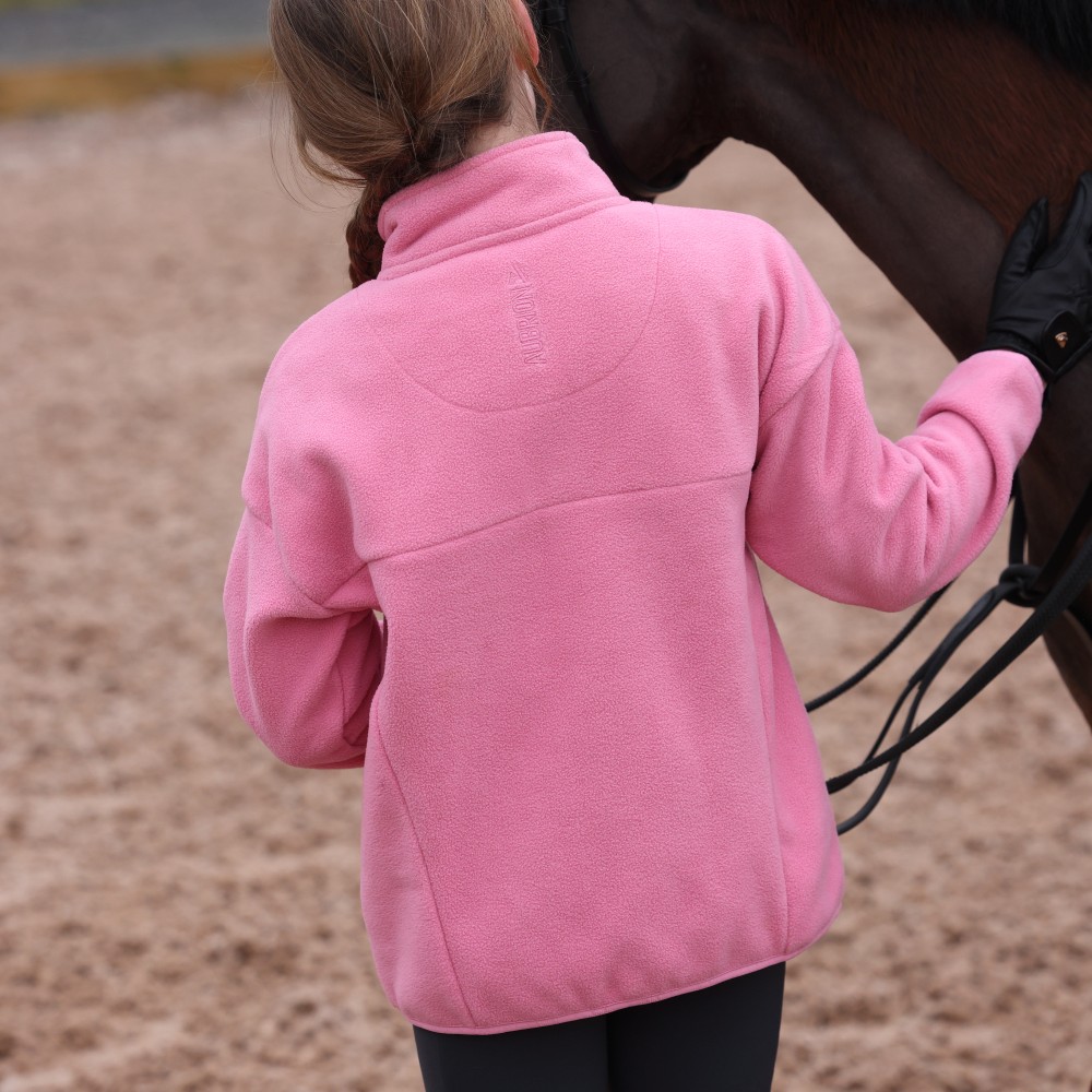 Aubrion React Winter Fleece- Young Rider - Candy Floss