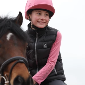Aubrion React Insulated Gilet- Young Rider - Charcoal in Charcoal