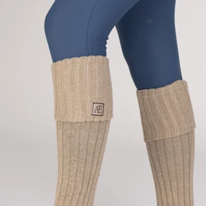 Aubrion Equestrian Knit Boot Socks - Oat in Oat