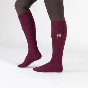 Aubrion Equestrian Knit Boot Socks - Port in Port