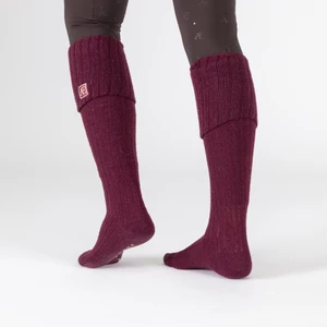 Aubrion Equestrian Knit Boot Socks - Port in Port