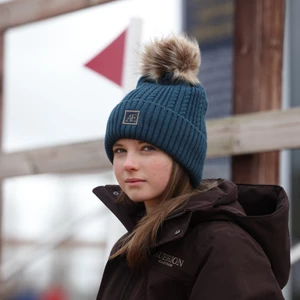Aubrion Equestrian Knit Hat - Estate Blue in Estate Blue