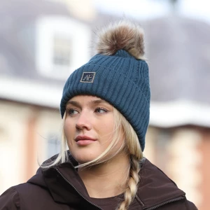Aubrion Equestrian Knit Hat - Estate Blue in Estate Blue