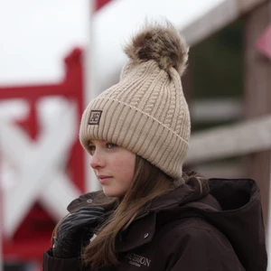 Aubrion Equestrian Knit Hat - Oat in Oat