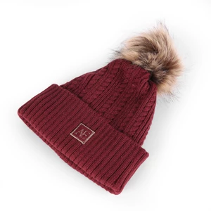 Aubrion Equestrian Knit Hat - Port in Port