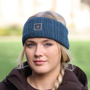 Aubrion Equestrian Knit Head Band - Estate Blue in Estate Blue