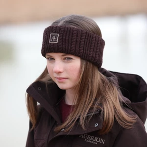 Aubrion Equestrian Knit Head Band - Espresso in Espresso