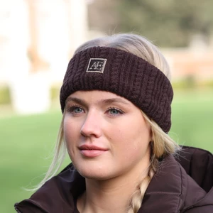 Aubrion Equestrian Knit Head Band - Espresso in Espresso
