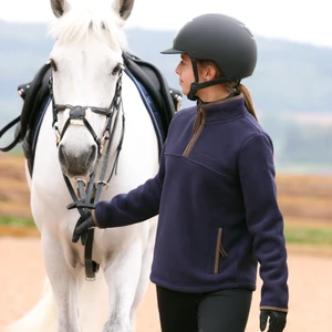 Aubrion Original Half Zip Fleece - Young Rider - Navy 