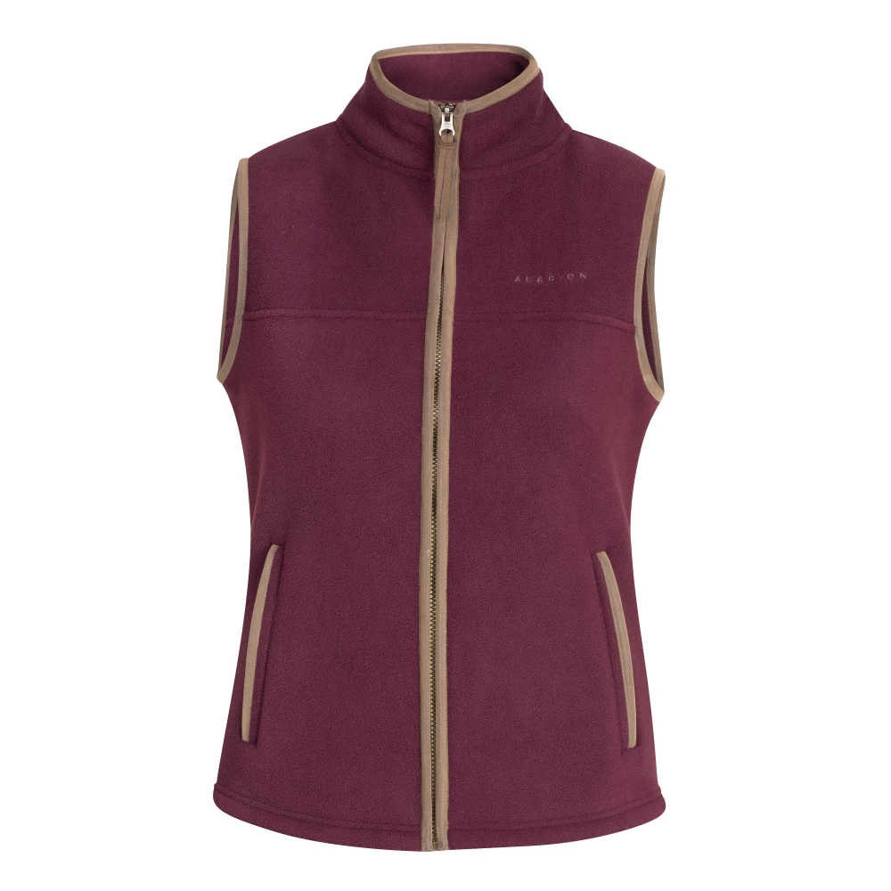 Aubrion Original Fleece Gilet - Maroon in Maroon