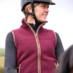 Aubrion Original Fleece Gilet - Maroon in Maroon