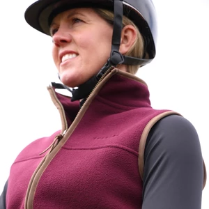 Aubrion Original Fleece Gilet - Maroon in Maroon