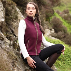 Aubrion Original Fleece Gilet - Maroon in Maroon