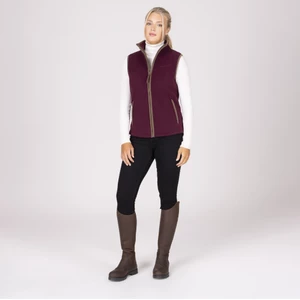 Aubrion Original Fleece Gilet - Maroon in Maroon