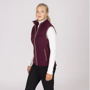 Aubrion Original Fleece Gilet - Maroon in Maroon