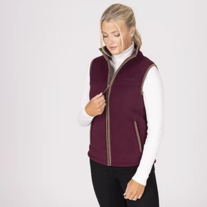 Aubrion Original Fleece Gilet - Maroon in Maroon