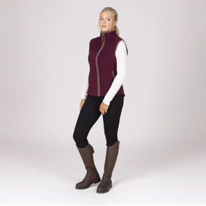 Aubrion Original Fleece Gilet - Maroon in Maroon