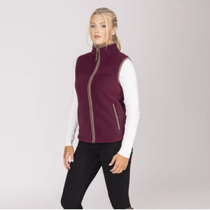Aubrion Original Fleece Gilet - Maroon in Maroon