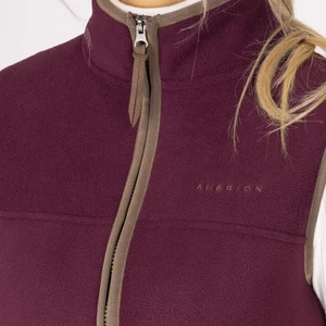 Aubrion Original Fleece Gilet - Maroon in Maroon