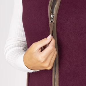Aubrion Original Fleece Gilet - Maroon in Maroon