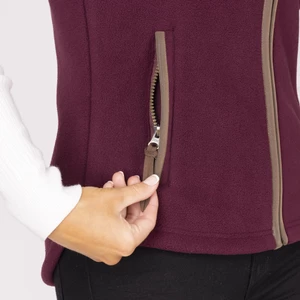 Aubrion Original Fleece Gilet - Maroon in Maroon