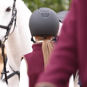 Aubrion Original Fleece Gilet - Young Rider - Maroon in Maroon