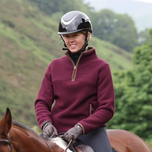 Aubrion Original Half Zip Fleece - Maroon in Maroon