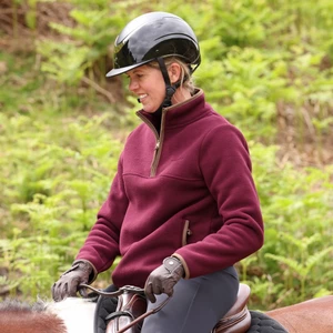 Aubrion Original Half Zip Fleece - Maroon in Maroon
