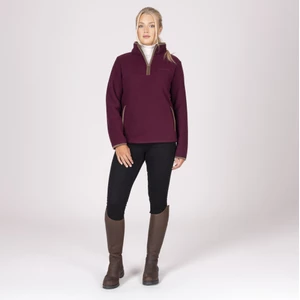 Aubrion Original Half Zip Fleece - Maroon in Maroon