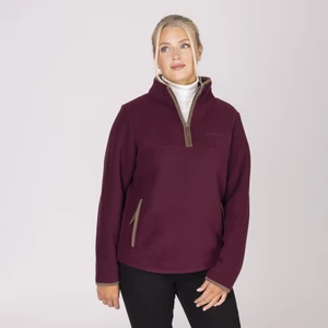 Aubrion Original Half Zip Fleece - Maroon in Maroon