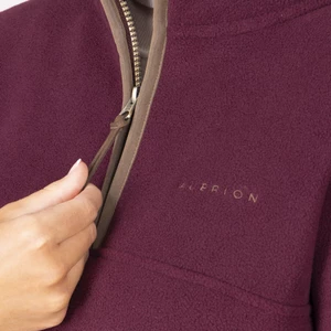 Aubrion Original Half Zip Fleece - Maroon in Maroon