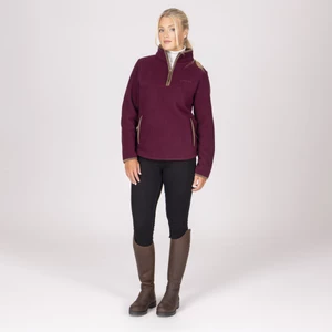 Aubrion Original Half Zip Fleece - Maroon in Maroon
