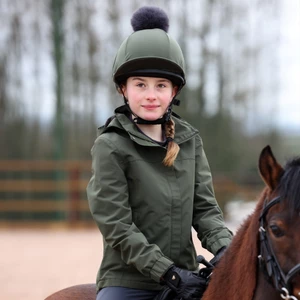 Aubrion React Thermal Waterproof Coat- Young Rider - Khaki in Khaki